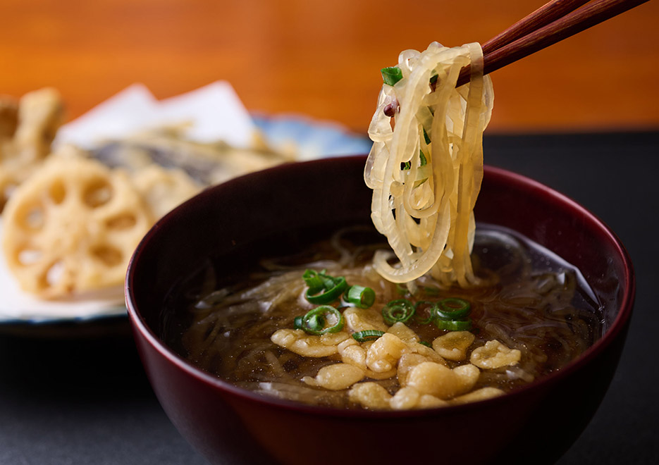 野菜そば箸上げ